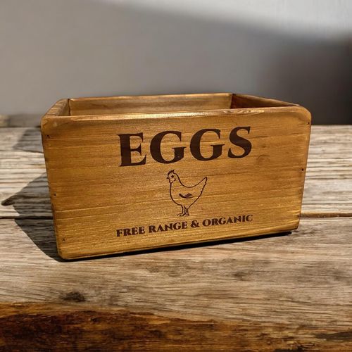 52CM WOODEN EGG STORAGE BOX (6) - InStock
