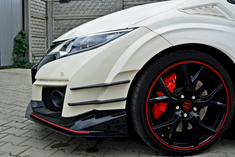 Maxton Design - FRONT RACING SPLITTER V.1 HONDA CIVIC IX TYPE R (2015-2017)
