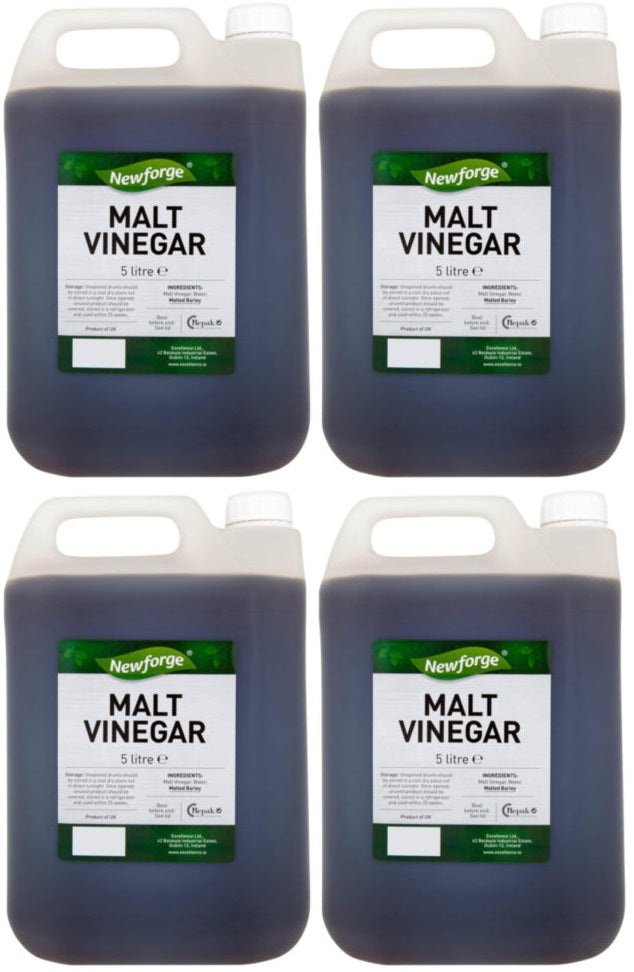 4 x Newforge Malt Vinegar 5 Litre