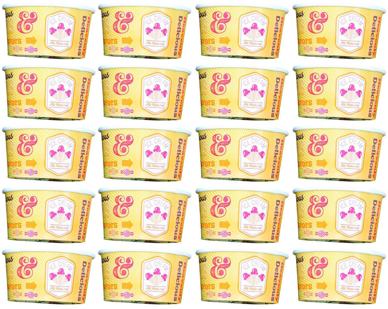 20 x Cup Ice Cream Chill 5Oz