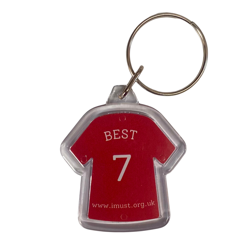 George Best Player Keyring
