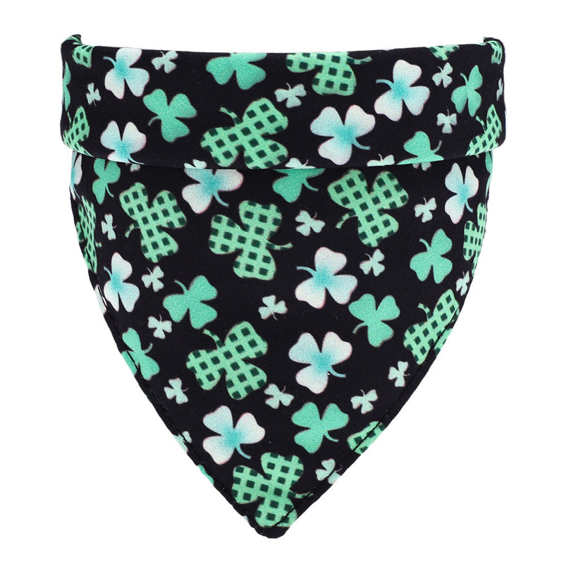 Pure cotton green pet scarf