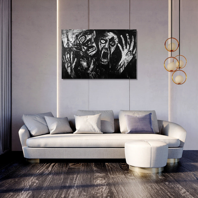 Madness on Monochrome Canvas