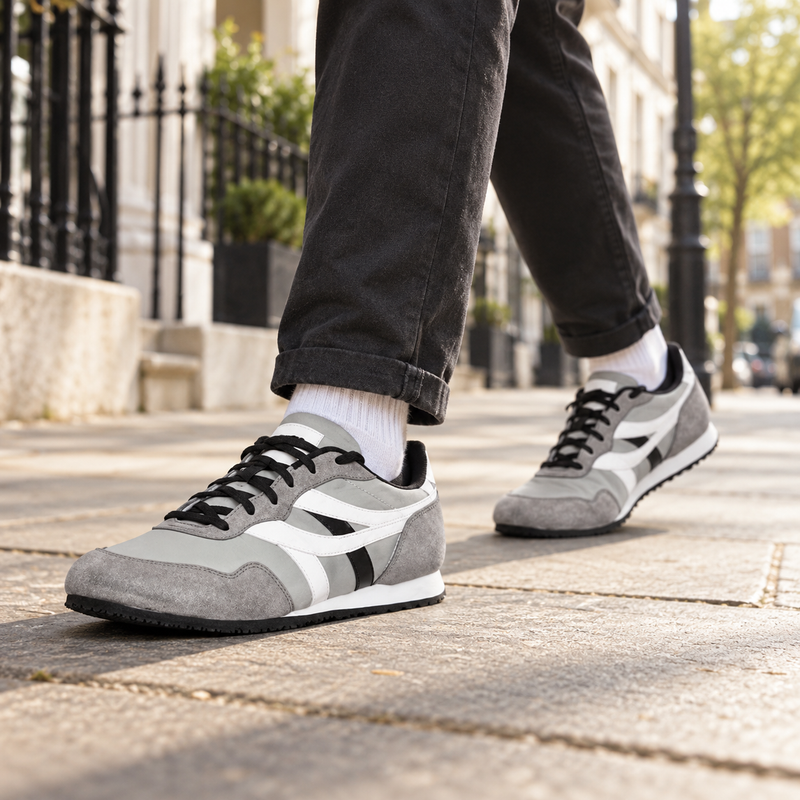 SEGA Men's Suede Leather Trainers
