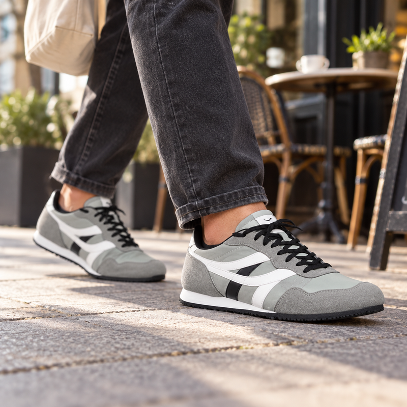SEGA Men's Suede Leather Trainers