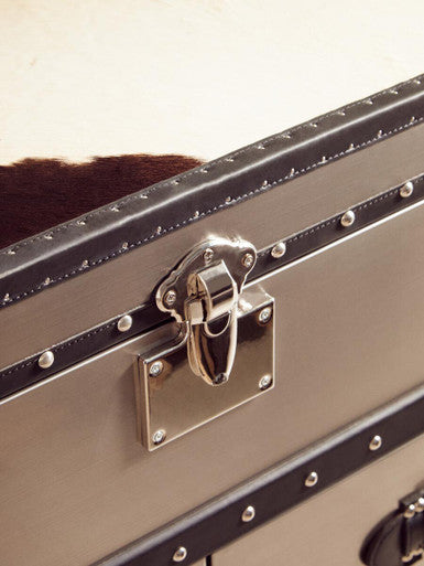 Black and White Genuine Cowhide 3 Drawer Cabinet | Kensington Townhouse