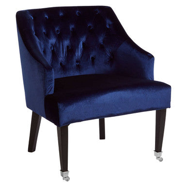 Blue Velvet Lounge Chair | Darwin