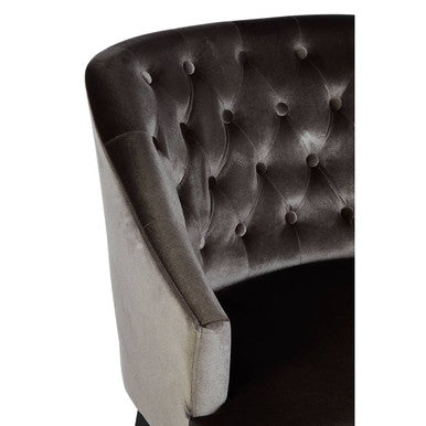 Grey Velvet Chair | Darwin
