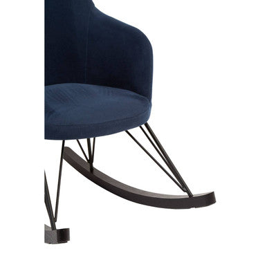 Blue Fabric Rocking Chair | Kolding