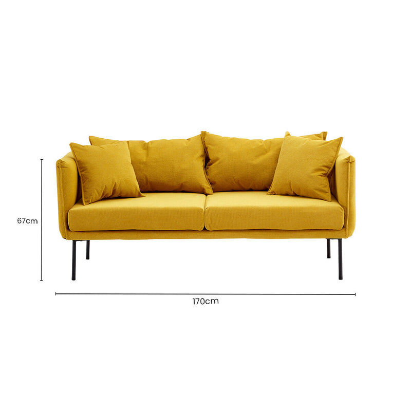 2 Seater Yellow Sofa | Kolding