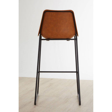 Camel Bar Chair with Black Legs | Dalston