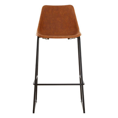 Camel Bar Chair with Black Legs | Dalston