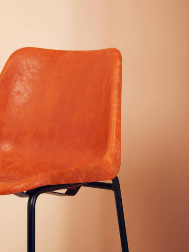 Camel Bar Chair with Black Legs | Dalston
