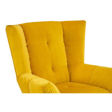 Yellow Fabric Armchair | Maiko