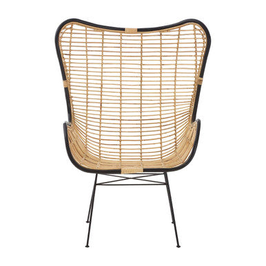Natural Rattan Wingback Chair | Java