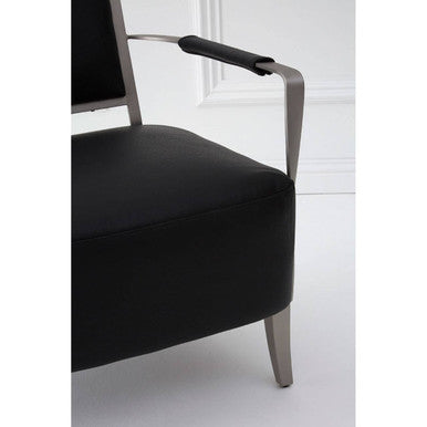 Black Leather Armchair | Moda