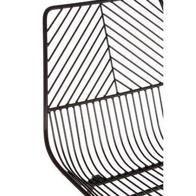 Small Black Metal Wire Chair | District