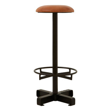 Light Brown Leather Bar Stool | Buffalo