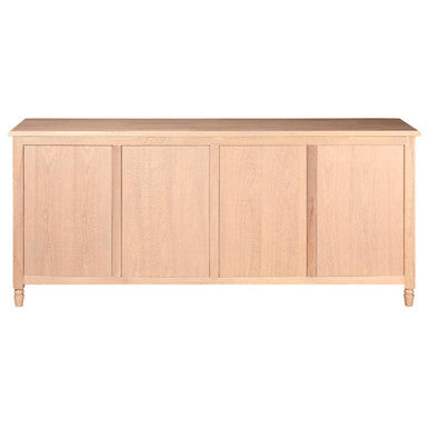 Oak Wood Sideboard in Washed Grey Finish | Lyon