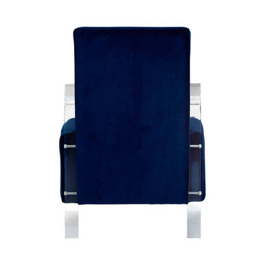 Navy Blue Velvet Armchair | Clarence