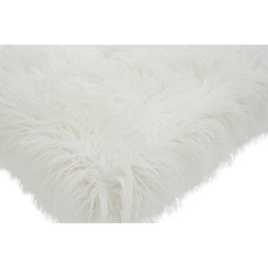 Fur Effect Bench with Gold Legs | Clarence