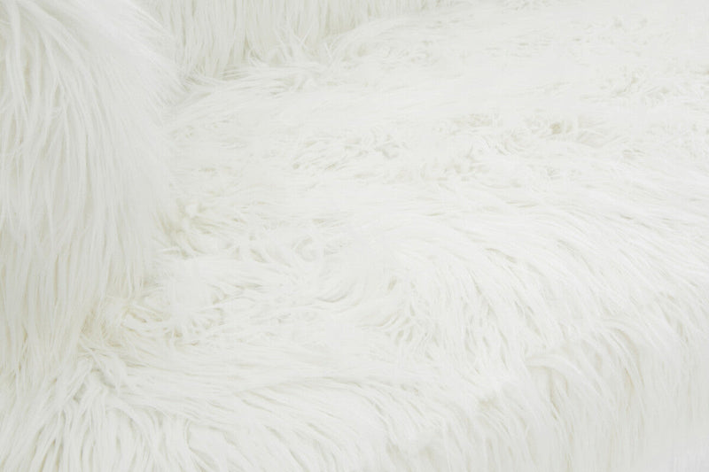 Fur Effect Sofa with Gold Legs | Clarence
