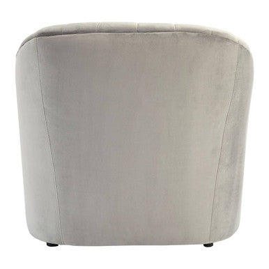Grey Velvet Armchair | Opel