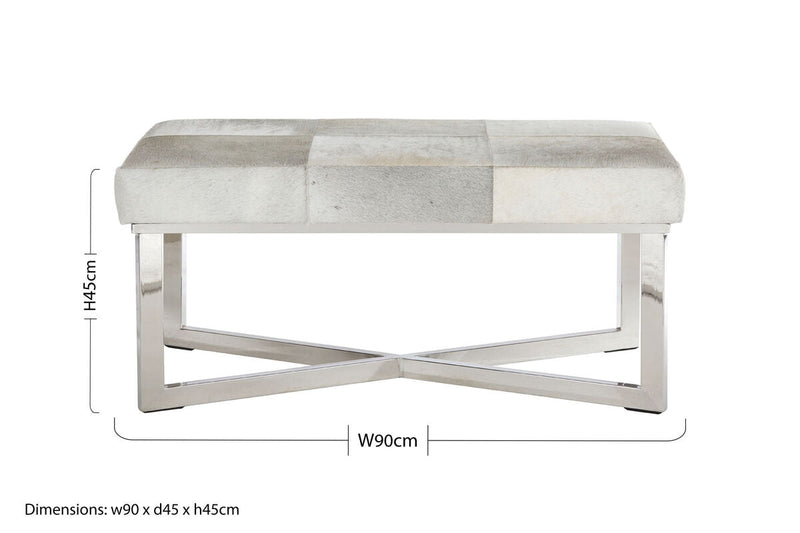 Grey Hair on Leather Bench | Kensington Townhouse