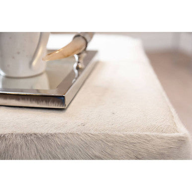 Grey Hair on Leather Bench | Kensington Townhouse