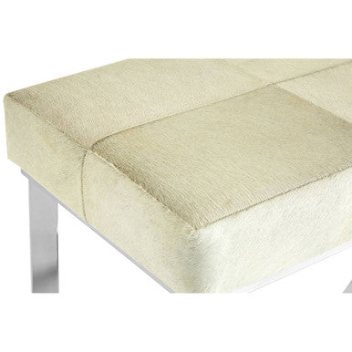 Grey Hair on Leather Bench | Kensington Townhouse