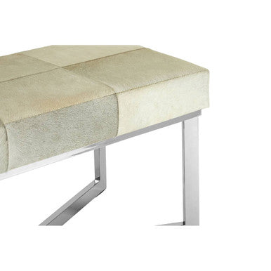 Grey Hair on Leather Bench | Kensington Townhouse