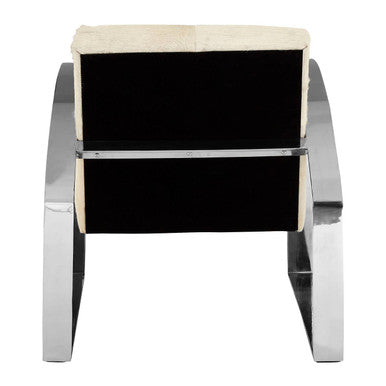 Hairon Leather Chair with Steel Legs | Kensington Townhouse