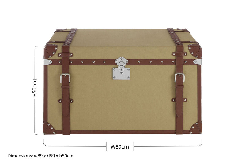 Large Canvas Storage Trunk | Columbus