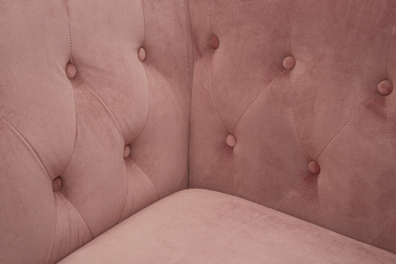 3 Seater Pink Velvet Sofa | Vogue