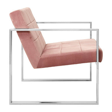 Pink Velvet Lounge Chair | Vogue