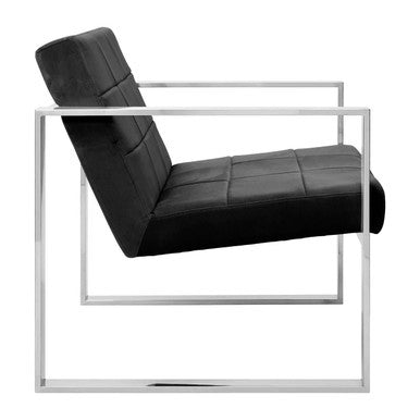 Black Velvet Lounge Chair | Vogue
