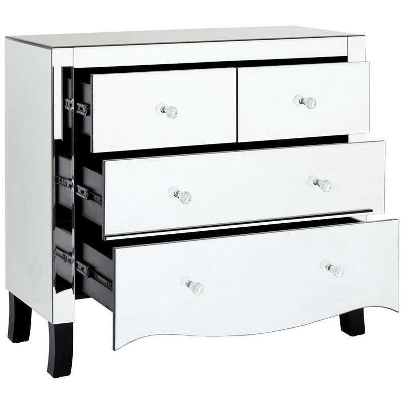 Chest of 4 Drawers with Mirror Frame | Graciela