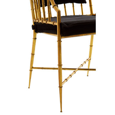 Gold Frame Accent Armchair | Monroe