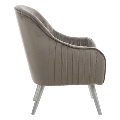 Grey Velvet Chair | Louxor