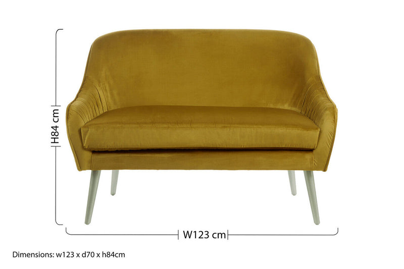 Mustard Velvet Sofa | Louxor