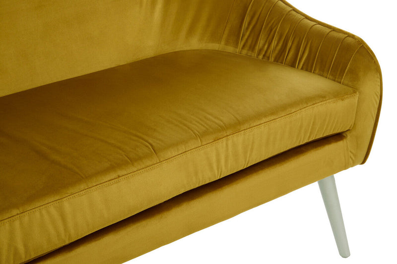 Mustard Velvet Sofa | Louxor