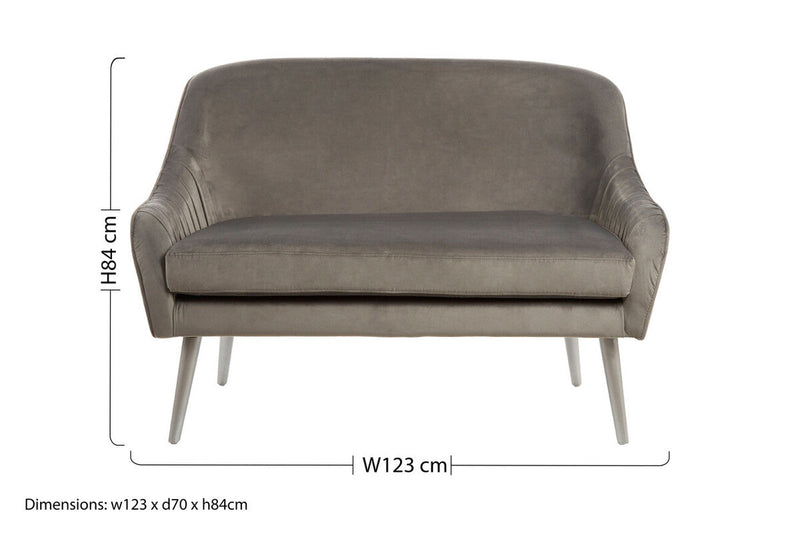 Grey Velvet Sofa | Louxor