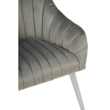 Grey Fabric Armchair | Louxor