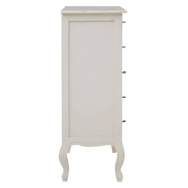 5 Drawer White Chest | Loire
