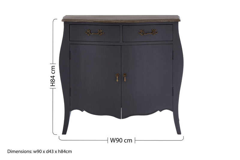 Two Door Dark Grey Sideboard | Loire