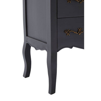 4 Drawer Dark Grey Chest | Loire
