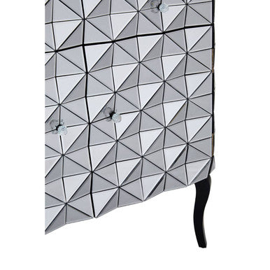 2 Door Silver Finish Sideboard | Soho