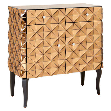 2 Door Copper Finish Sideboard | Soho