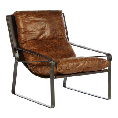 Light Brown Leather Lounge Chair | Hoxton