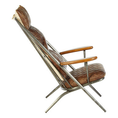 Genuine Brown Leather Chair | Hoxton